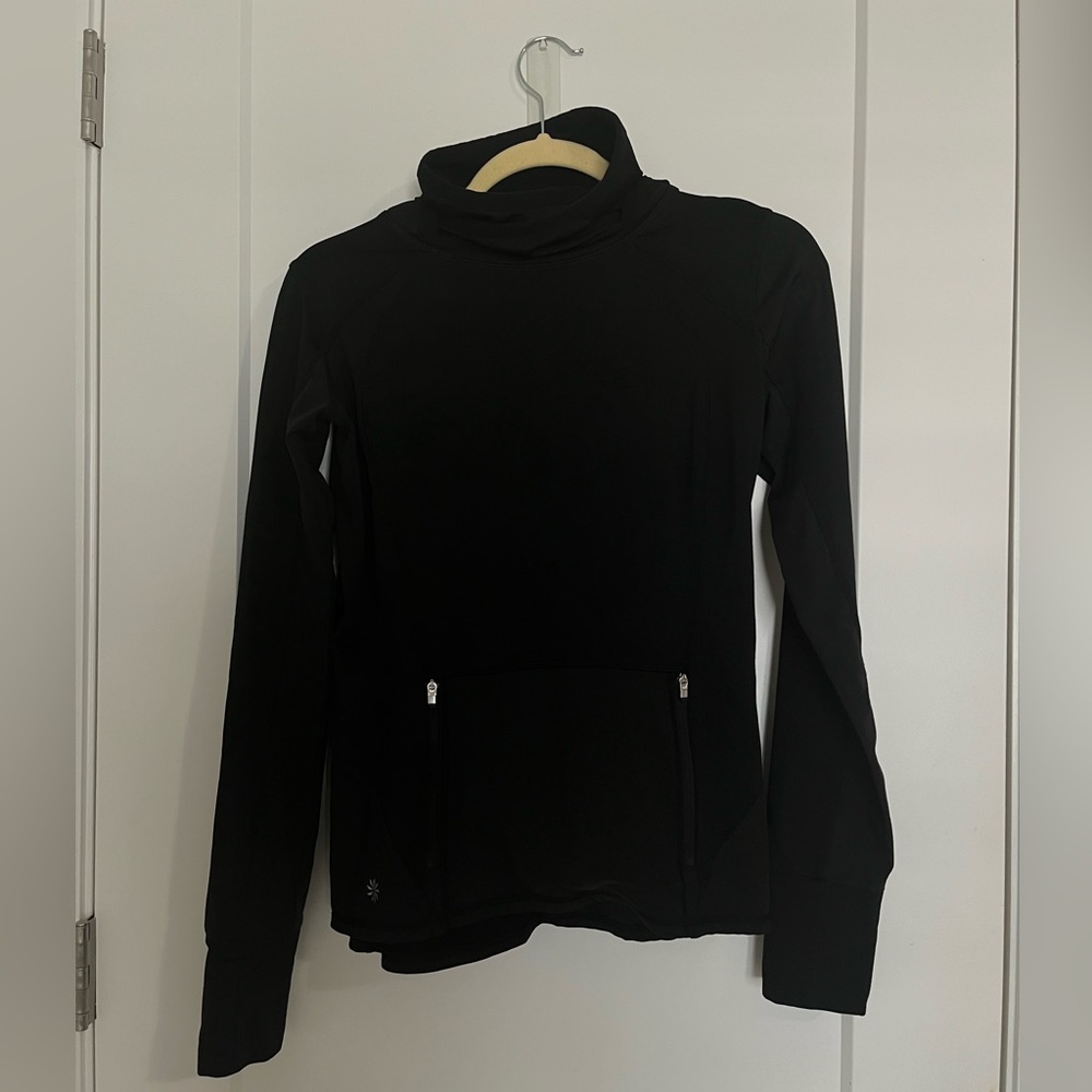Athleta Black Pullover Hoodie